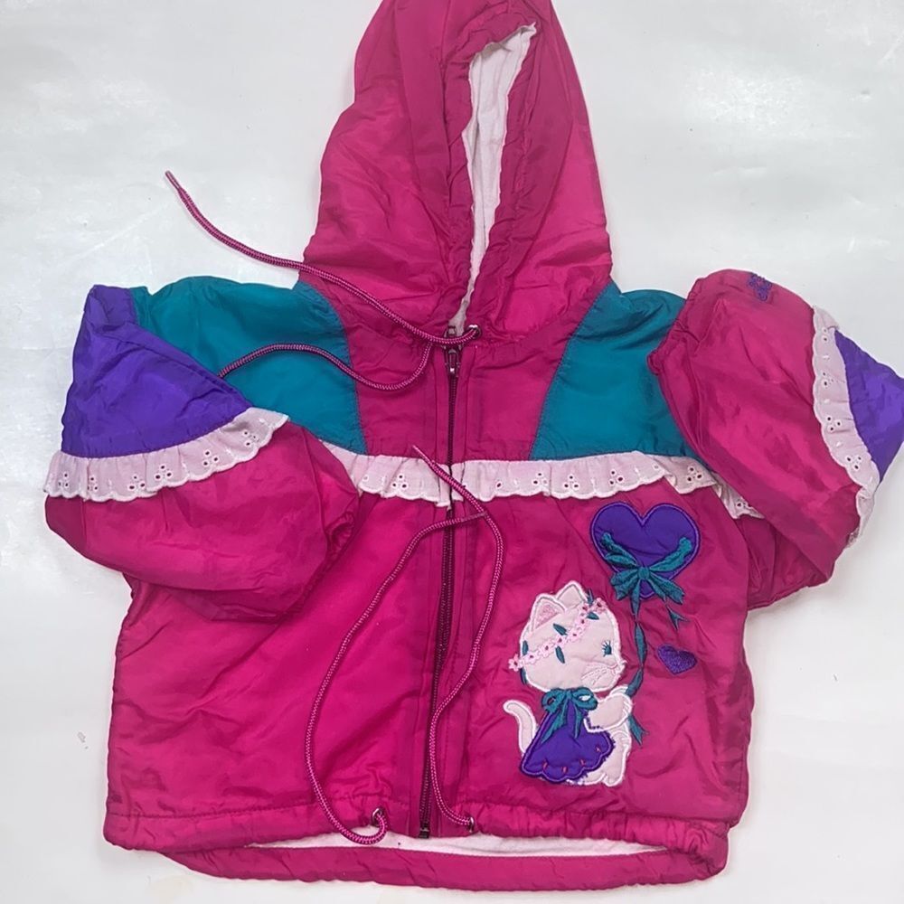 LONDON FOG JACKET PINK & BLUE VINTAGE SIZE 18M